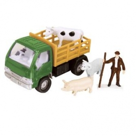 Фермерский набор HTI (Roadsterz) для перевозки животных(зеленая кабина)