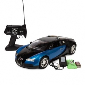 Машинка на радиоуправлении Mobicaro Bugatti Veyron 1:10 Голубая