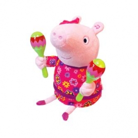 Игрушка мягкая Peppa Pig(Свинка Пеппа) Пеппа с маракасами 30см