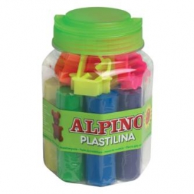 Набор пластилина ALPINO с формами для лепки 8 цв.