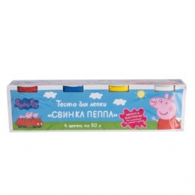 Тесто для лепки Peppa Pig(Свинка Пеппа) Pig Свинка Пеппа 50г*4 33359