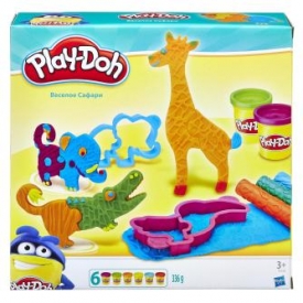 Набор пластилина Play-Doh Веселое сафари 6цветов B1168EU4