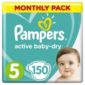 Подгузники Pampers Active Baby-Dry 5 11-16кг 150шт