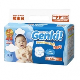 Подгузники Nepia Genki Premium soft NB до 5кг 44шт
