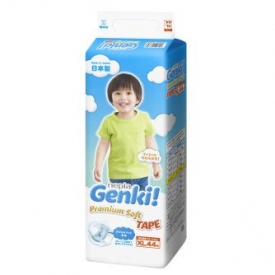 Подгузники Nepia Genki Premium soft XL 12-17кг 44шт