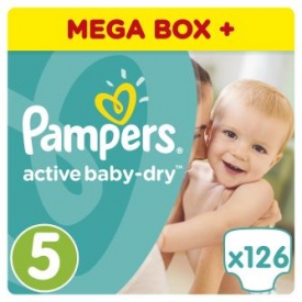 Подгузники Pampers Active Baby Мега+ 11-18кг 126шт