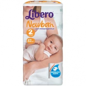 Подгузники Libero Baby Soft Эконом Мини 2 3-6кг 52шт