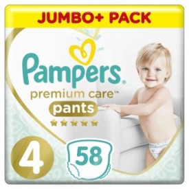Подгузники-трусики Pampers Premium Care Pants Maxi 4+ 9-15кг 58шт