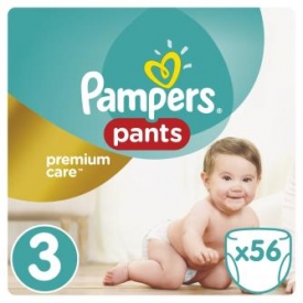 Подгузники-трусики Pampers Premium care 6-11кг 56шт