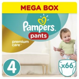Подгузники-трусики Pampers Premium care 9-14кг 66шт