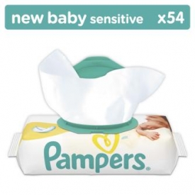 Салфетки Pampers New Baby Sensitive влажные 54шт