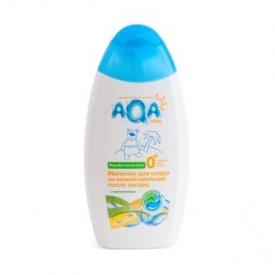 Молочко для ухода за кожей малыша AQA baby после загара 250мл