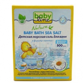 Соль для Ванн Babyline (ромашка) 500 г (в фильтр-пакетах)
