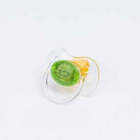 Пустышка латекс круглая Canpol Babies 0-6 мес (зеленый)
