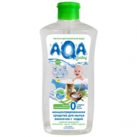 Средство для мытья ванночек AQA baby концентрированное с содой 500мл