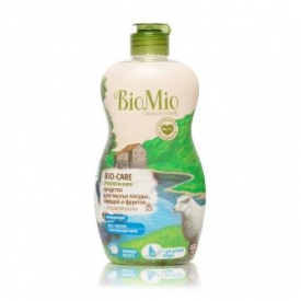 Экологичное средство для мытья посуды, овощей и фруктов BioMio BIO-CARE (без запаха, с экстрактом хлопка) 450 мл