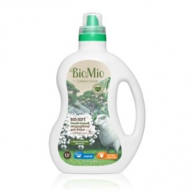 Экологичный кондиционер для белья BioMio BIO-SOFT (с эфирным маслом эвкалипта и экстрактом хлопка) 1,5 л