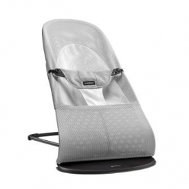 Кресло-шезлонг BabyBjorn Balance Soft Air сер/белый
