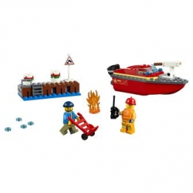 Конструктор LEGO City Fire Пожар в порту 60213