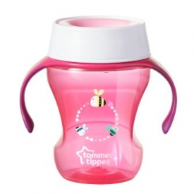Чашка-непроливайка Tommee tippee 230мл с 6месяцев Розовая 44703591-1