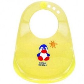 Нагрудник Canpol Babies пластиковый Жёлтый