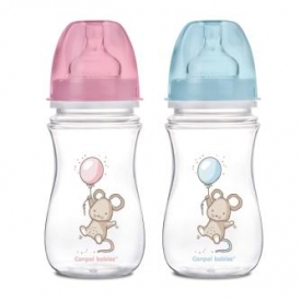 Бутылочка Canpol Babies Easy start Little cuties 240 мл с силиконовой соской в ассортименте