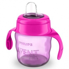 Чашка с носиком Philips Avent Comfort 200 мл 6 мес+ Розовая