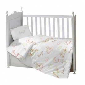 Комплект в кроватку Sweet Baby Gioco Luna 3предмета с рисунком Белый