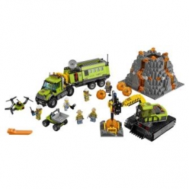 Конструктор LEGO City Volcano Explorers База исследователей вулканов (60124)