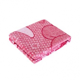 Одеяло байковое Споки Ноки жаккард 100х118 розовое