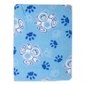 Одеяло байковое Babyton голубое 100х140