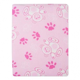Одеяло байковое Babyton розовое 100х140