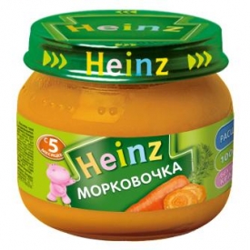 Пюре Heinz морковочка 80г с 5месяцев