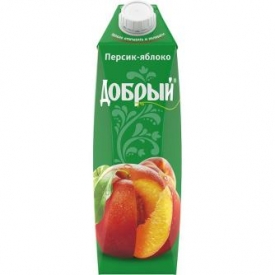 Сок Добрый персик-яблоко 1л