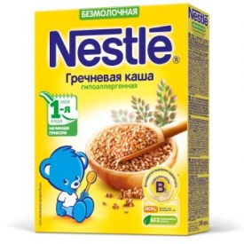 Каша Nestle гречневая безмолочная 200г с 4месяцев