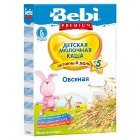 Каша Bebi Premium молочная овсянка 250г с 5месяцев