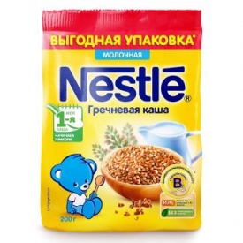 Каша Nestle молочная гречневая 200г с 4месяцев