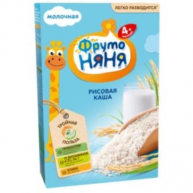 Каша ФрутоНяня молочная рисовая 200 г с 4 месяцев