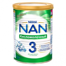 Молочко NAN 3 кисломолочный 400г с 12мес