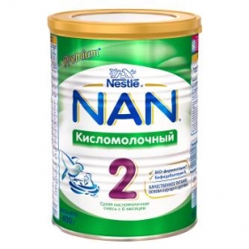 Смесь  NAN 2 кисломолочный 400г с 6мес