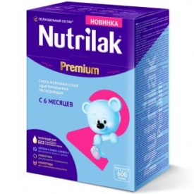 Смесь молочная Nutrilak Premium 2 с 6 месяцев 600г