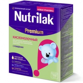 Смесь Nutrilak Premium сухая кисломолочная 350г с 0мес