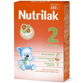 Смесь Nutrilak 2 сухая молочная 350г с 6месяцев