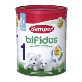 Смесь Semper Bifidusс 1 сухая молочная 400г с 0месяцев