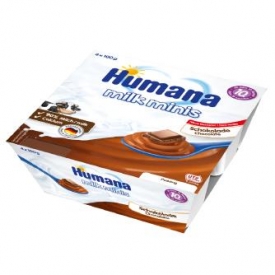 Пудинг Humana шоколадный 100г*4шт с 10месяцев