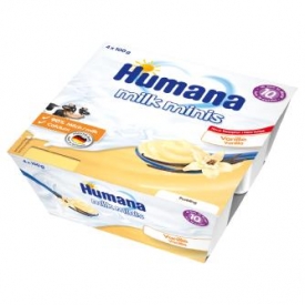 Пудинг Humana ванильный 100г*4шт с 10месяцев