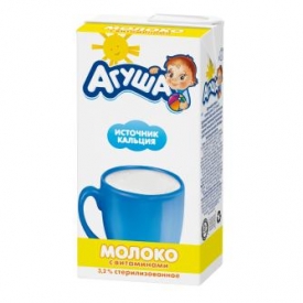 Молоко Агуша стерилизованное с витаминами 3.2% 0.5л
