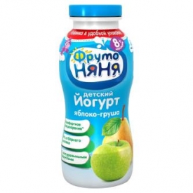 Йогурт ФрутоНяня питьевой яблоко-груша 2,5% 0,2л с 8 месяцев