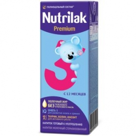 Смесь молочная Nutrilak Премиум 3 стерилизованная 0.2л с 12 месяцев