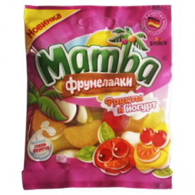 Жевательный мармелад MAMBA фрукты и йогурт 72г